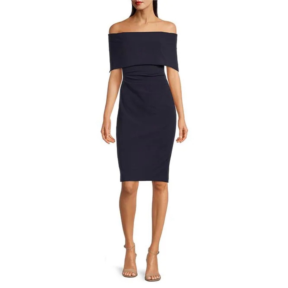 Vince Camuto Off-The-Shoulder Sheath